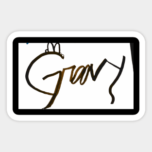 TheGrrrovvv Sticker